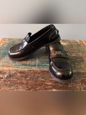 Mimosa penny loafers. Leather. Size 7